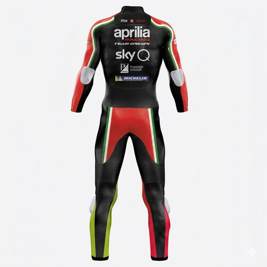 Aprilia Aleix Espargaro 2019 Race Motorcycle Suit Back