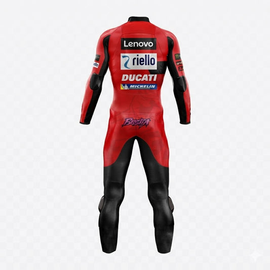 Bastianini MotoGP 2023 Ducati Racing Suit Back