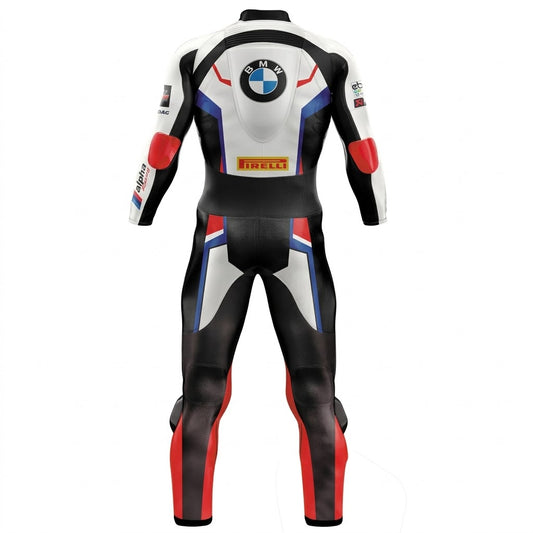 Bmw Tom Sykes 2019 Wsbk Motorcycle Leather Suit Back