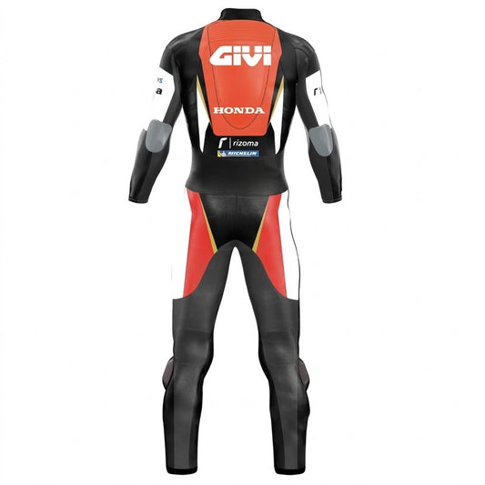 Honda Cal Crutchlow Motorcycle Suit Back