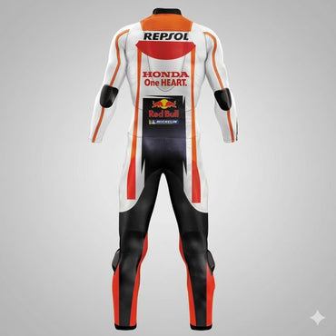 Honda Marc Marquez 2018 Leather Motorbike Suit Back