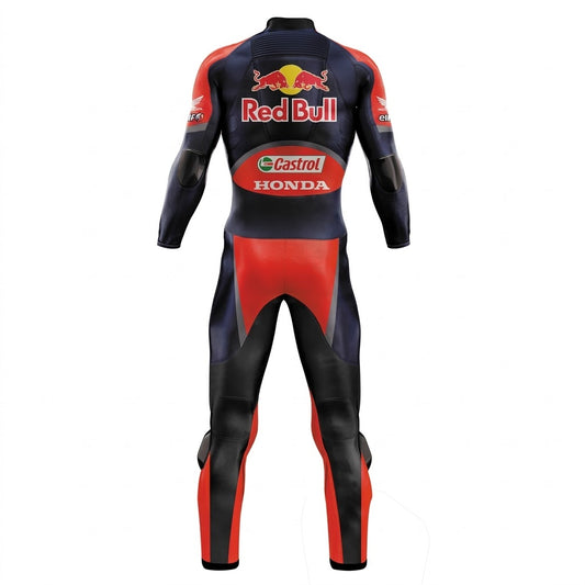 Honda Nicky Hayden 2017 Redbull Genuine leather Motorcycle Suit Back