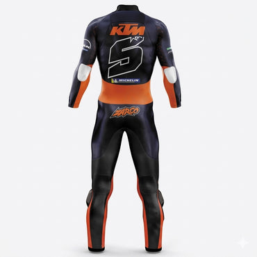 Ktm Johann Zarco 2018 Genuine leather Motorcycle Suit Back