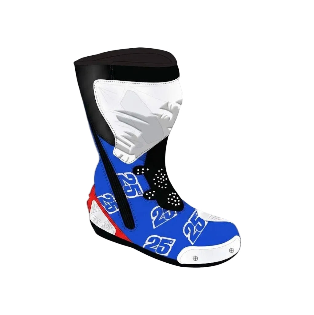 Maverick Vinales Suzuki Ecstar MotoGP 2016 Leather Boots