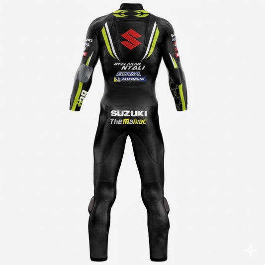 Suzuki Andrea Lannone 2018 Jerez Test Genuine leather Suit Back