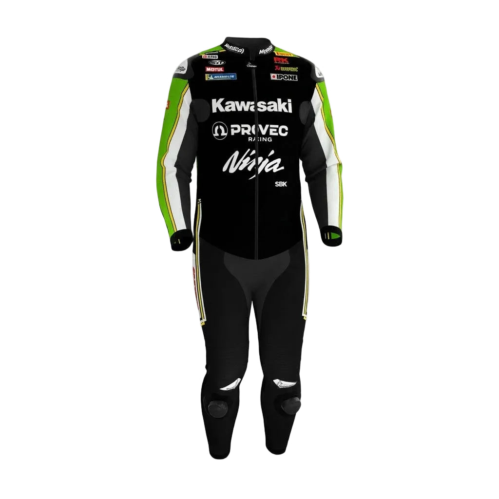 Alex Lowes 2024 Kawasaki Ninja Motorbike Race Suit Front