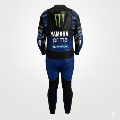 Alex Rins Monster Energy Yamaha Track Racing Leather Suit 2025 Back