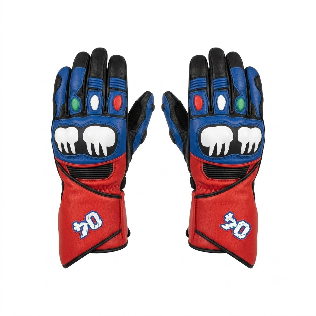 Andrea Dovizioso MotoGP 2020 Leather Race Gloves