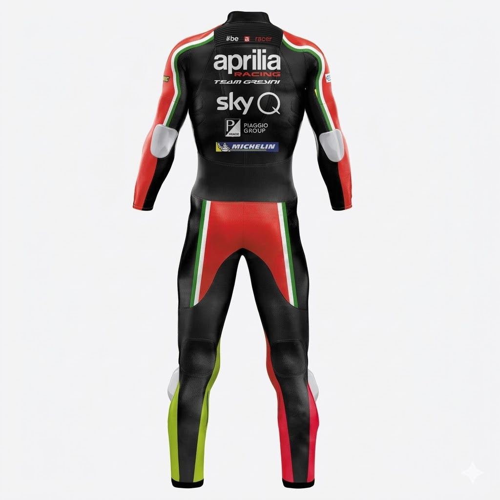 Aprilia Aleix Espargaro 2019 Race Motorcycle Suit Back