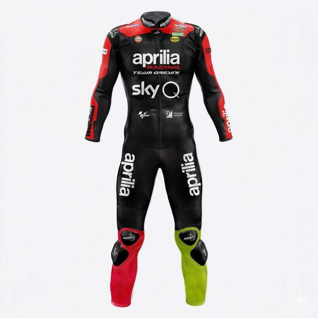 Aprilia Aleix Espargaro 2019 Race Motorcycle Suit Front
