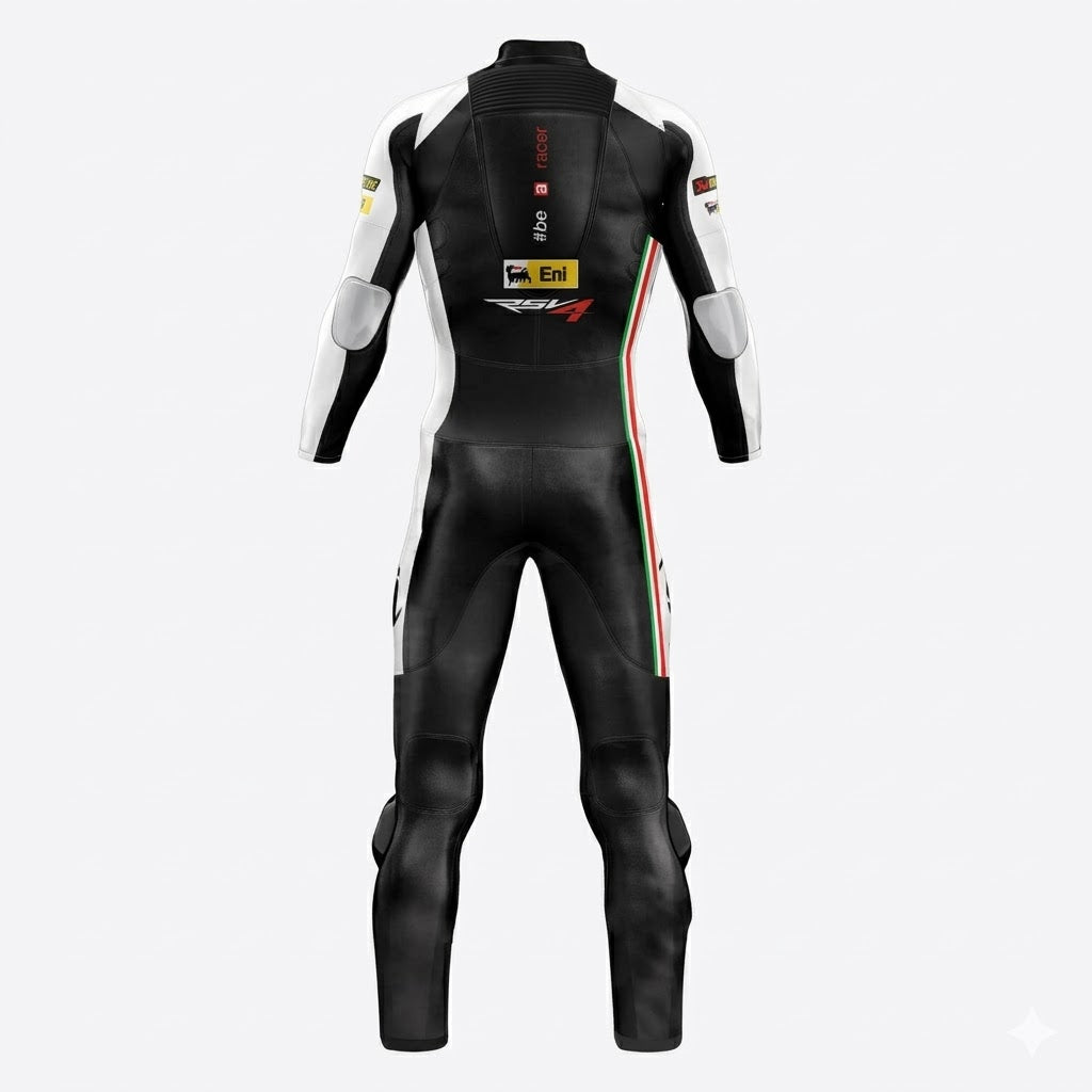 Aprilia Leon Haslam 2015 Race Leather Suit Back