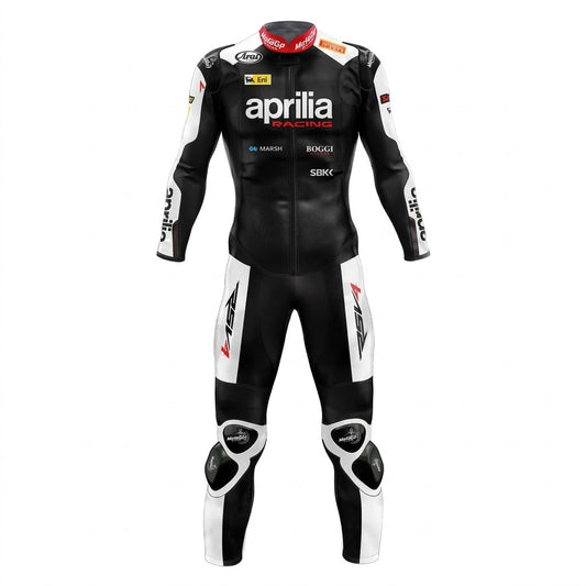 Aprilia Leon Haslam 2015 Race Leather Suit Front