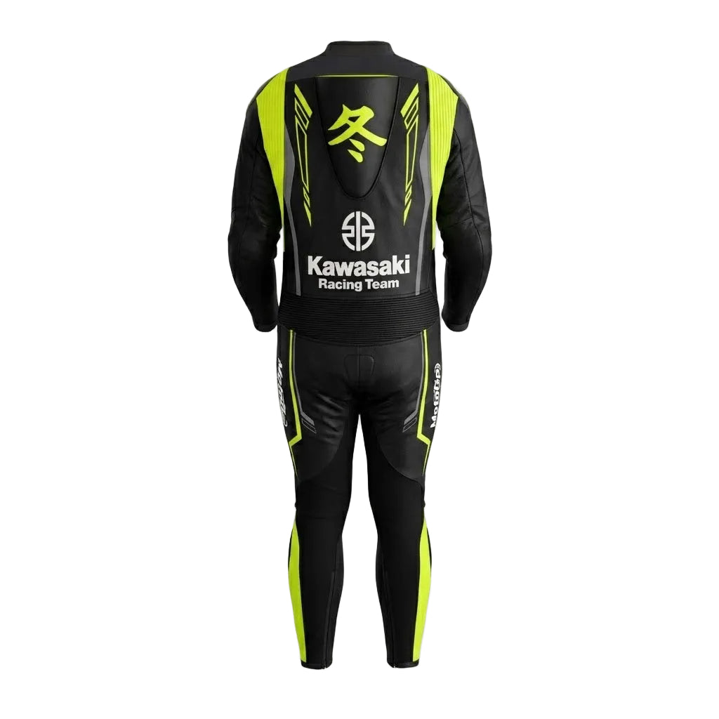 Axel Bassani Kawasaki Racing Moto Suit 2024 Back