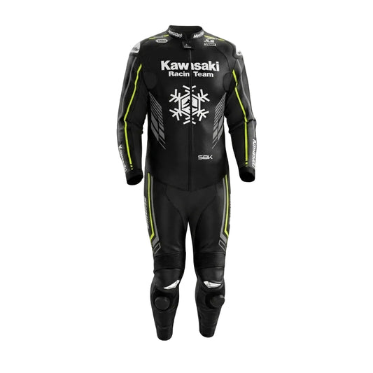 Axel Bassani Kawasaki Racing Moto Suit 2024 Front