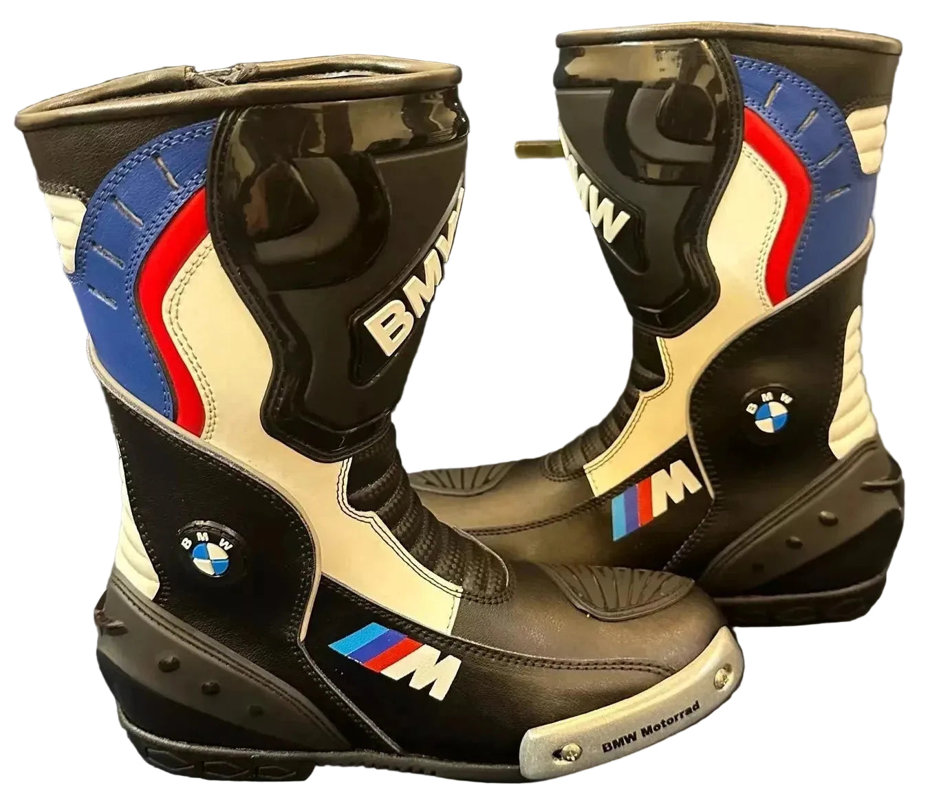 BMW Motorrad M-Series leather motorcycle racing boots.