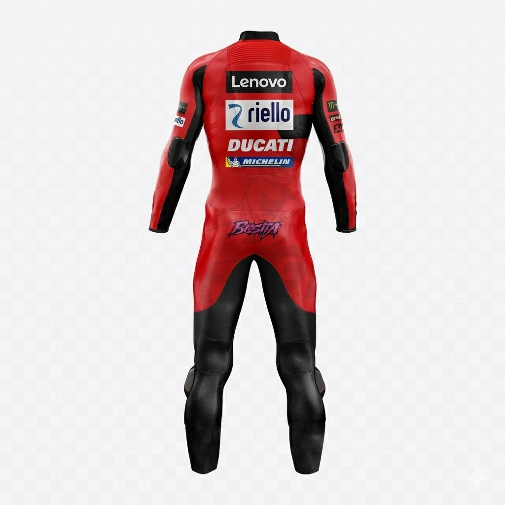 Bastianini MotoGP 2023 Ducati Racing Suit Back