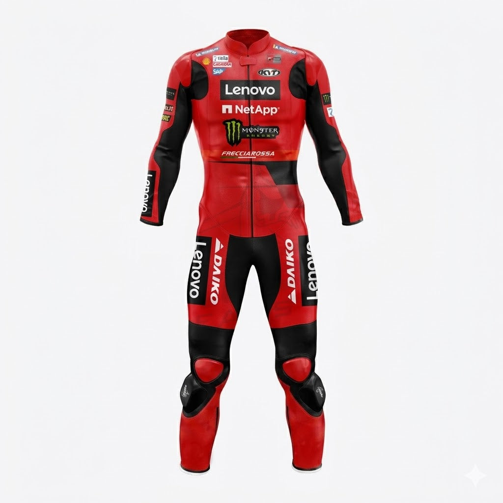 Bastianini MotoGP 2023 Ducati Racing Suit Front