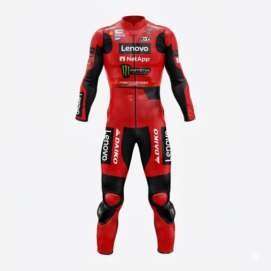 Bastianini MotoGP 2023 Ducati Racing Suit Front