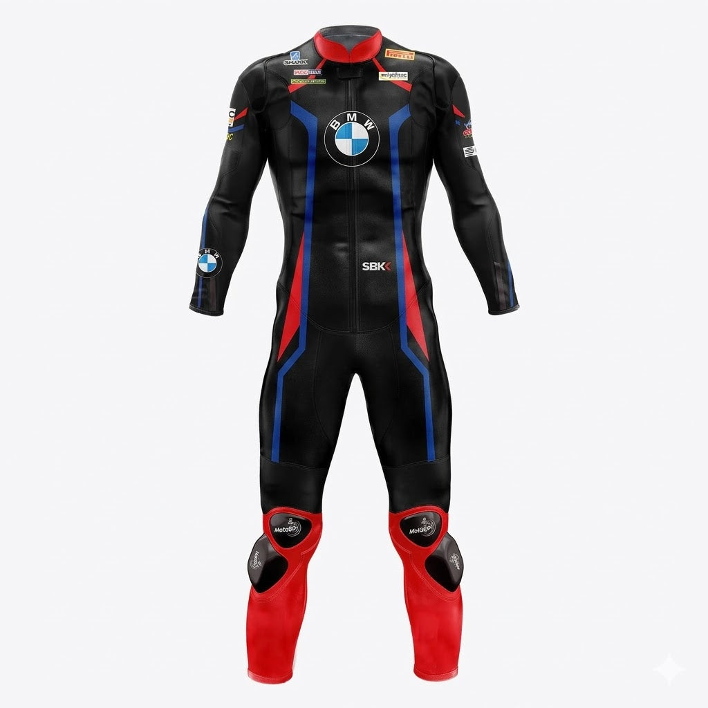 Bmw Tom Sykes 2019 Motorrad Leather Wsbk Suit Front