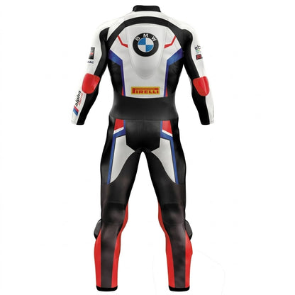 Bmw Tom Sykes 2019 Wsbk Motorcycle Leather Suit Back