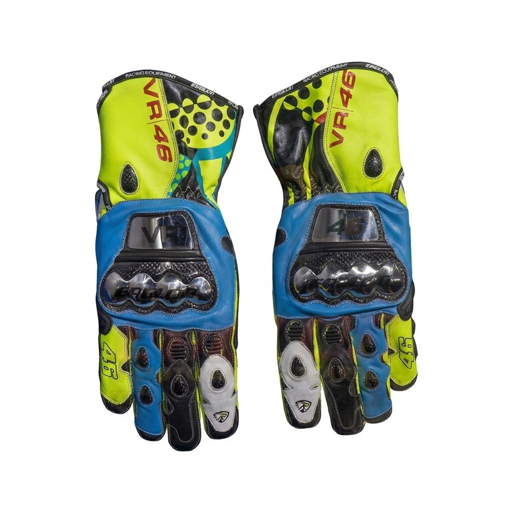 Buy Valentino Rossi MotoGP 2021 Leather Race Gloves