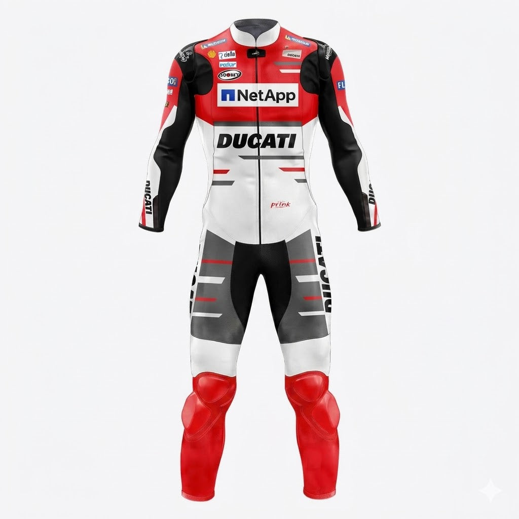 Ducati Andrea Dovizioso 2018 Genuine leather Suit Front