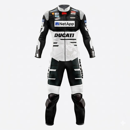 Ducati Andrea Dovizioso 2018 Racing Motorcycle Suit Front