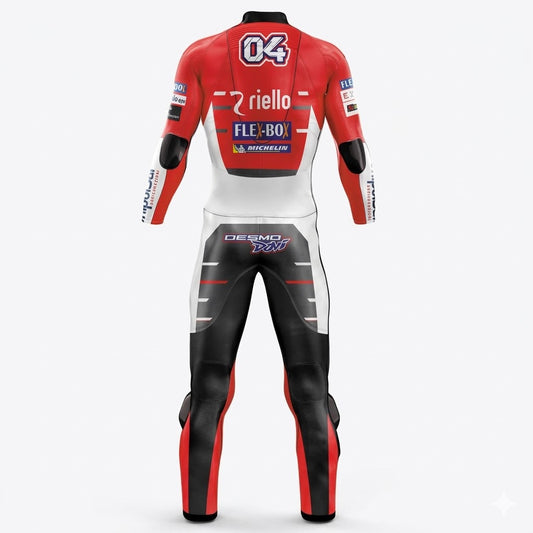 Ducati Andrea Dovizioso Racing Motorcycle Suit Back