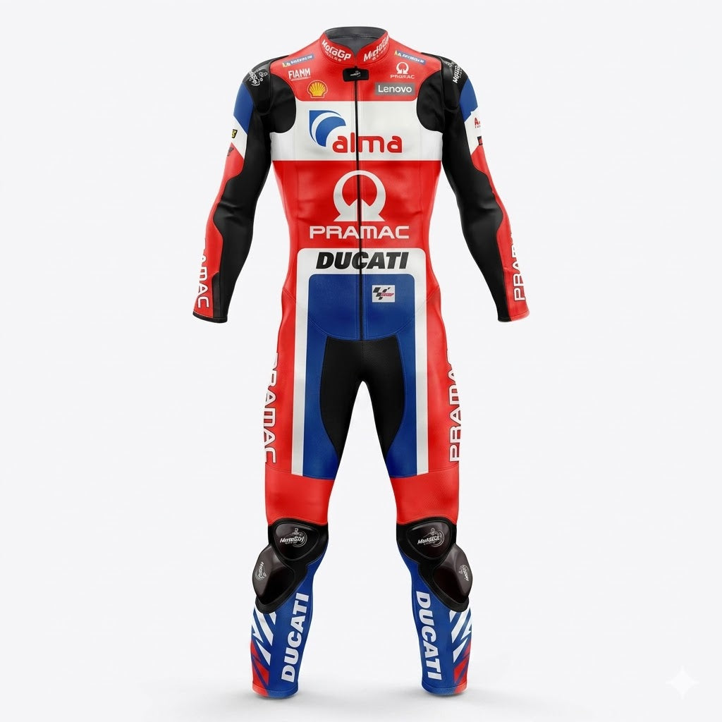 Ducati Andrea Dovizioso  Racing Motorcycle Suit Front