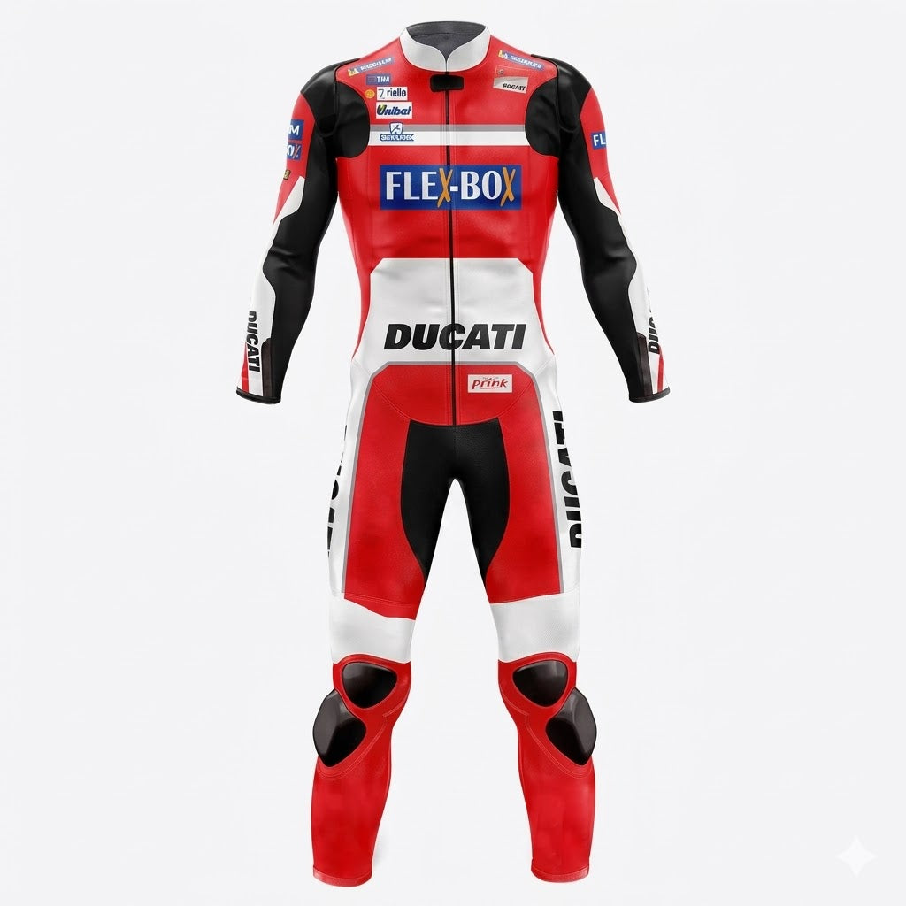 Ducati Jorge Lorenzo 2017 Leather Suit Front