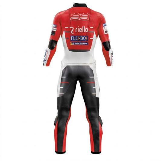 Ducati Jorge Lorenzo 2018 Genuine leather Motorcycle Suit Back