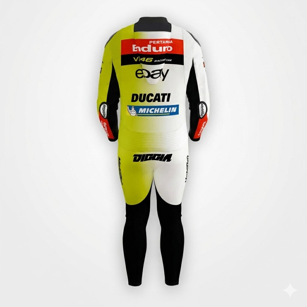 Fabio Di Giannantonio VR46 Team Ducati 2025 Motorcycle Suit Back