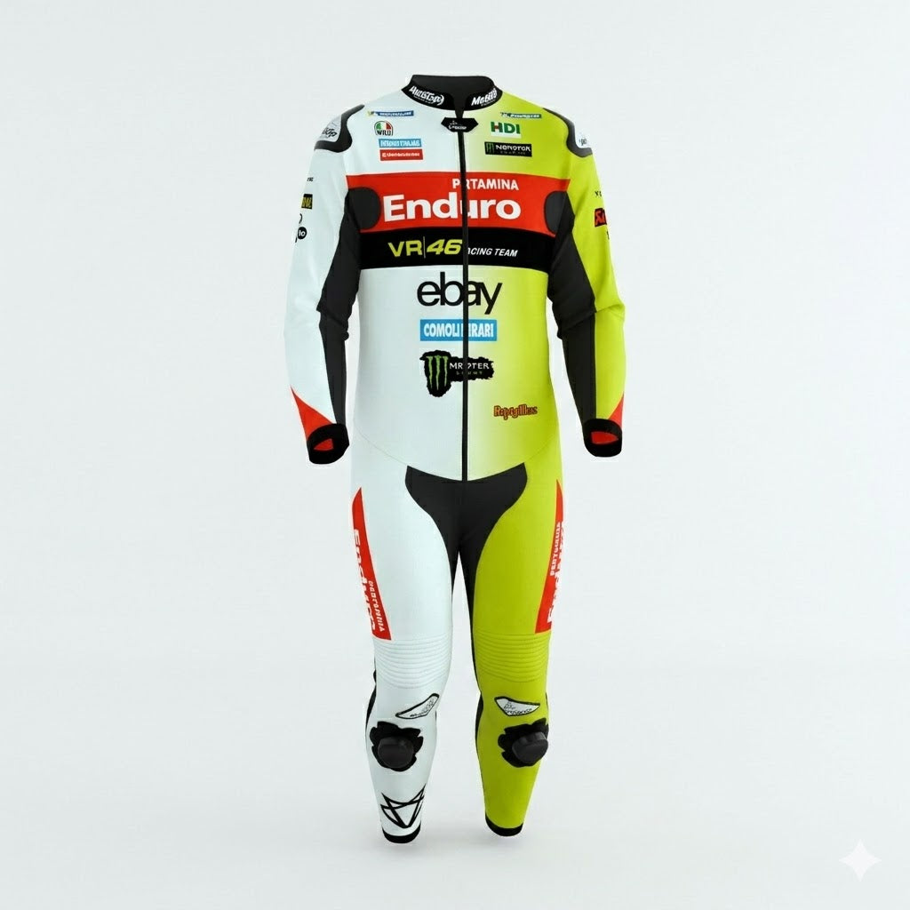 Fabio Di Giannantonio VR46 Team Ducati 2025 Motorcycle Suit Front