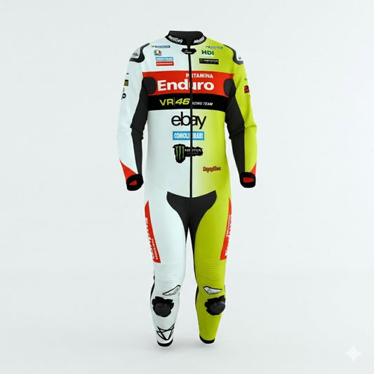Fabio Di Giannantonio VR46 Team Ducati 2025 Motorcycle Suit Front