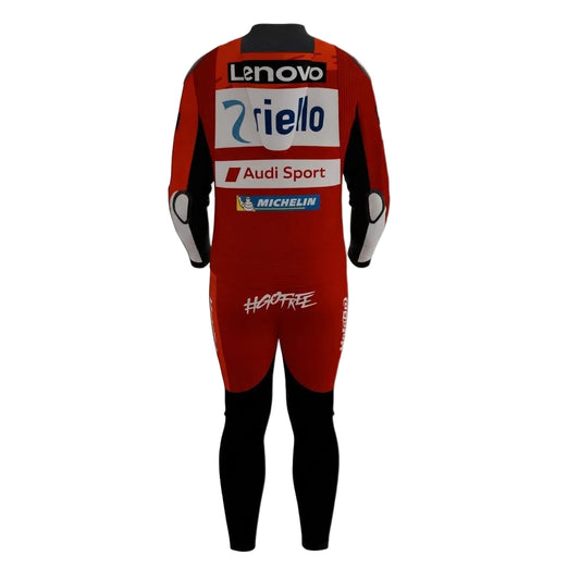 Francesco Bagnaia Lenovo Ducati MotoGP Racing Suit 2025 Back