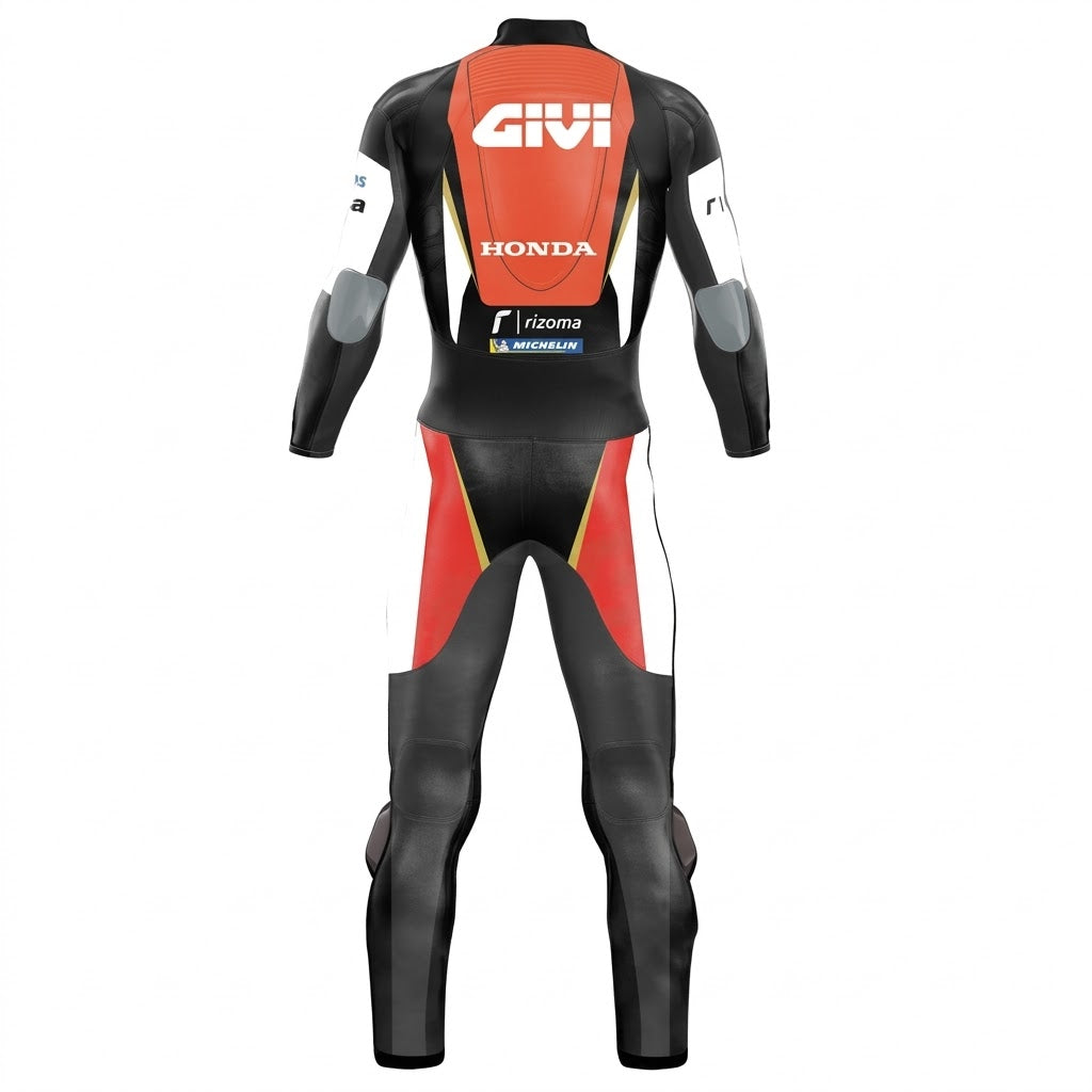 Honda Cal Crutchlow 2019 Motorcycle Suit Back