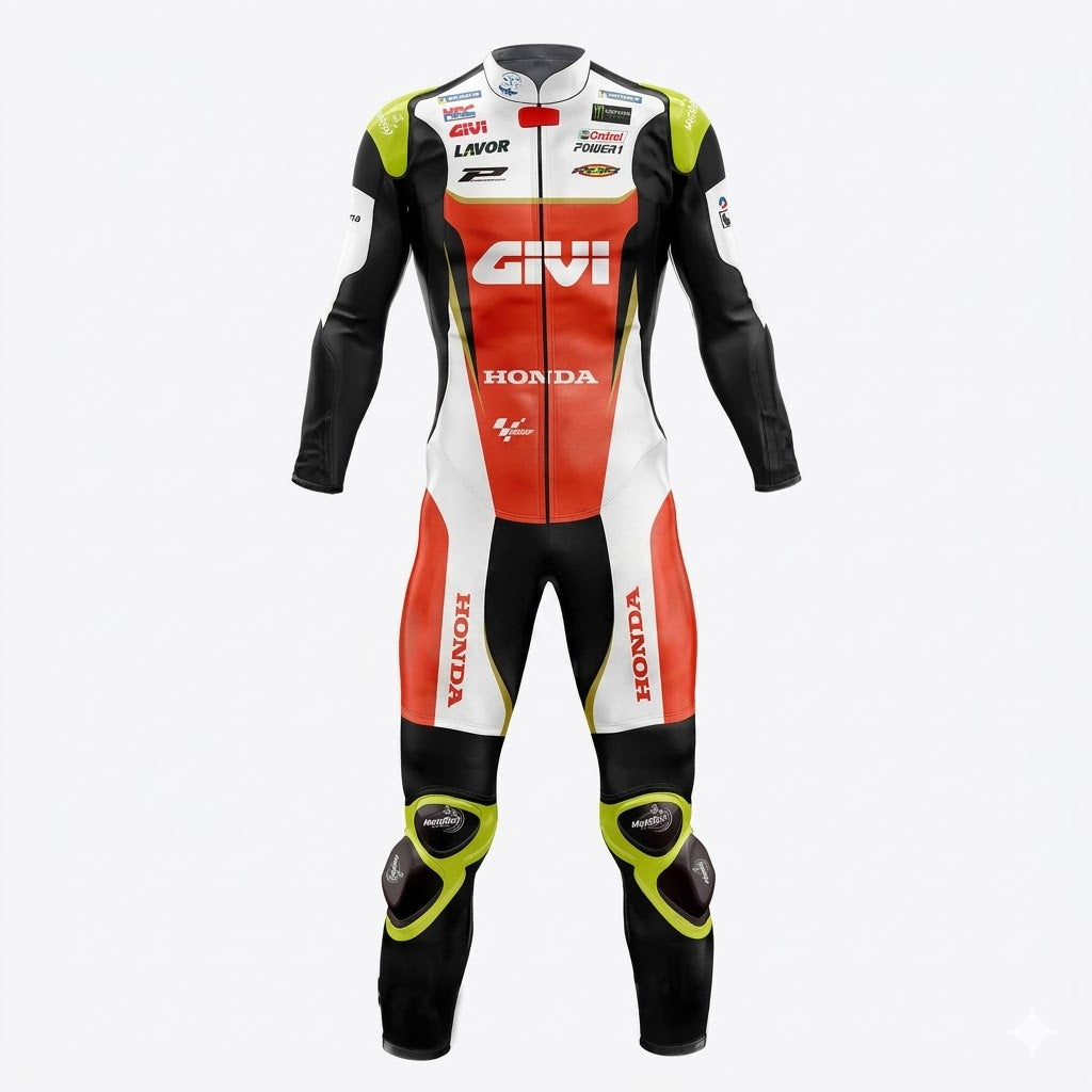 Honda Cal Crutchlow 2019 Motorcycle Suit Front