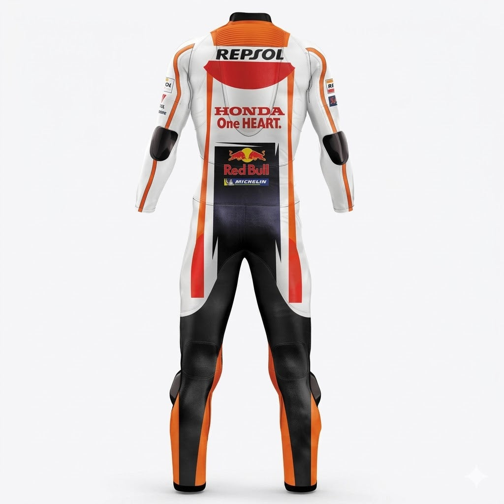 Honda Dani Pedrosa 2018 Repsol Genuine leather Motorcycle Suit Back