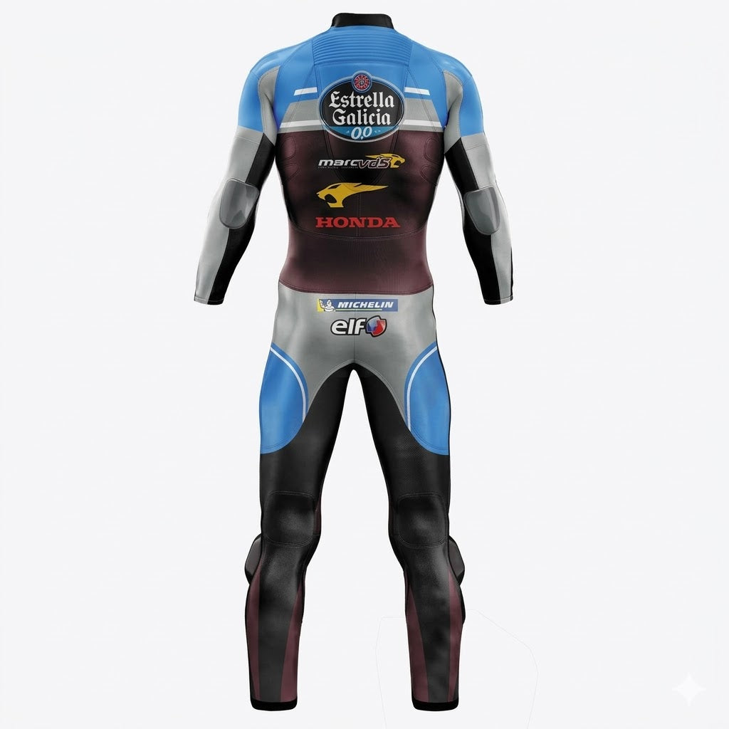 Honda Jack Miller 2017 Genuine leather Motorcycle Suit Back