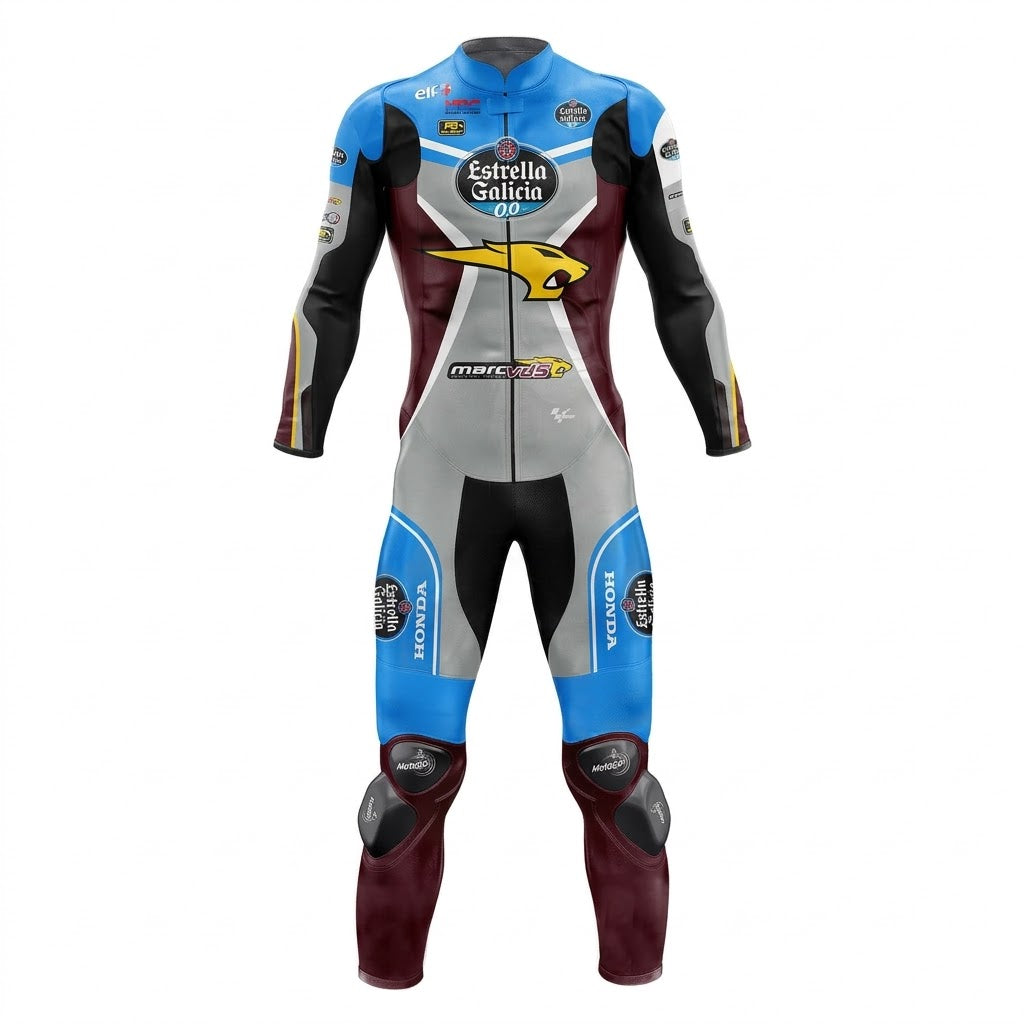 Honda Jack Miller 2017 Genuine leather Motorcycle Suit Front