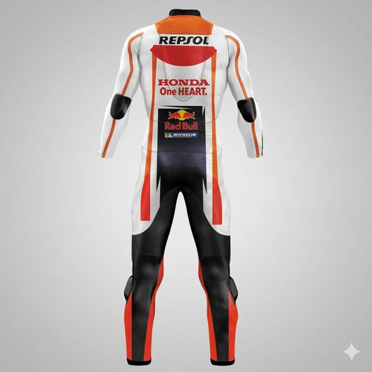 Honda Marc Marquez 2018 Leather Motorbike Suit Back