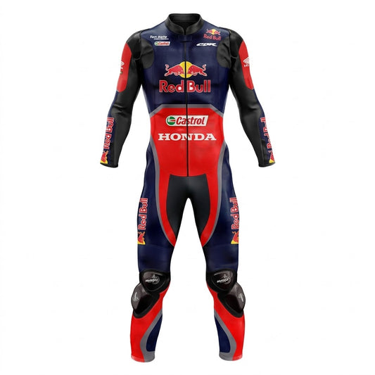 Honda Nicky Hayden 2017 Redbull Genuine leather Motorcycle Suit Front
