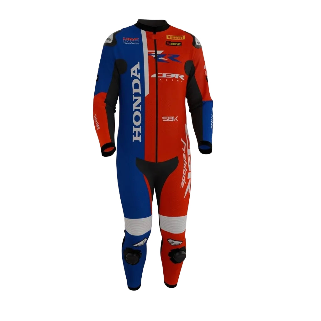 Iker Lecuona Honda Motorcycle Racing SBK Suit 2025 Front