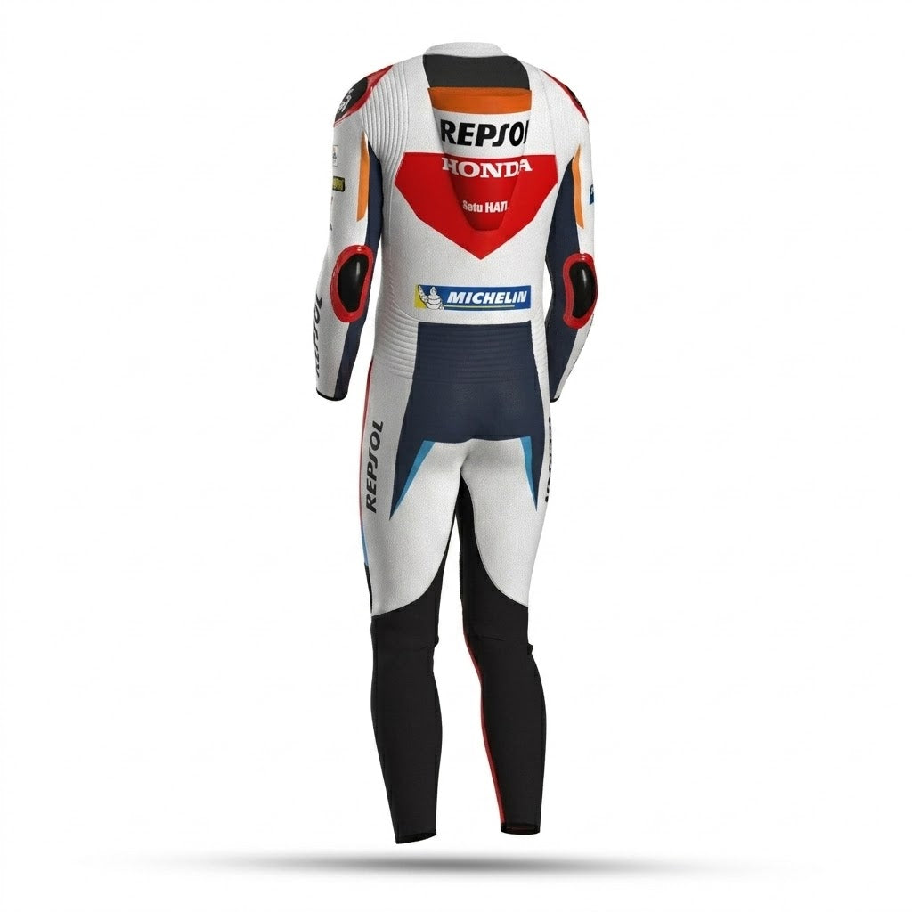 Joan Mir 2024 Repsol Honda Leather Suit Back
