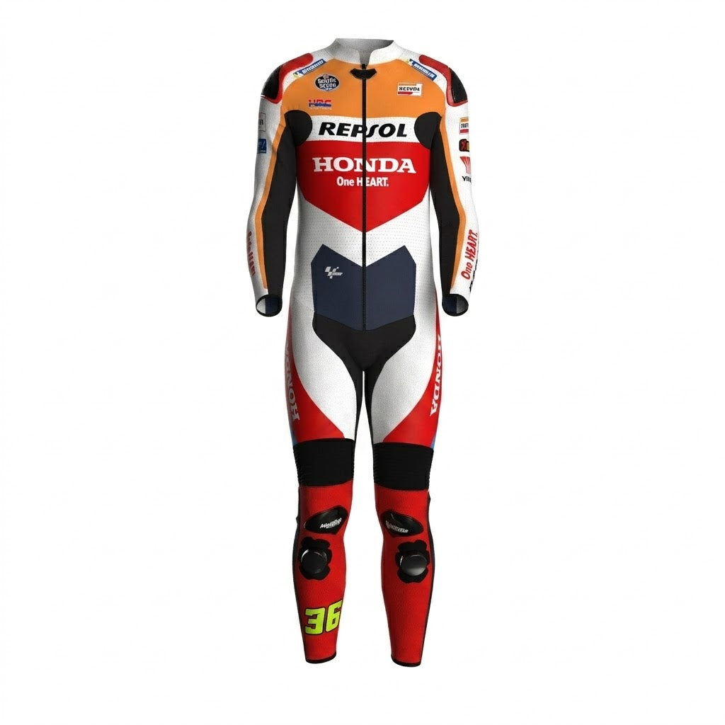 Joan Mir 2024 Repsol Honda Leather Suit Front