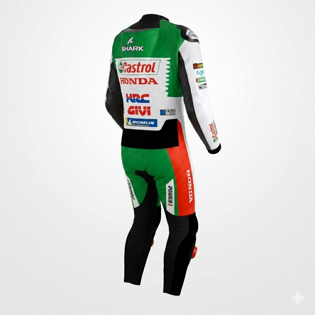 Johann Zarco Castrol Honda Motorcycle Leather Racing Suit