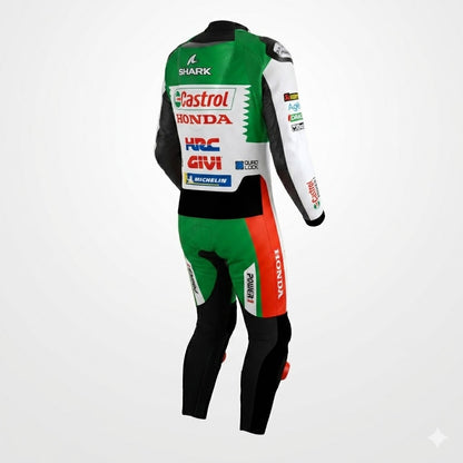 Johann Zarco Castrol Honda Motorcycle Leather Racing Suit