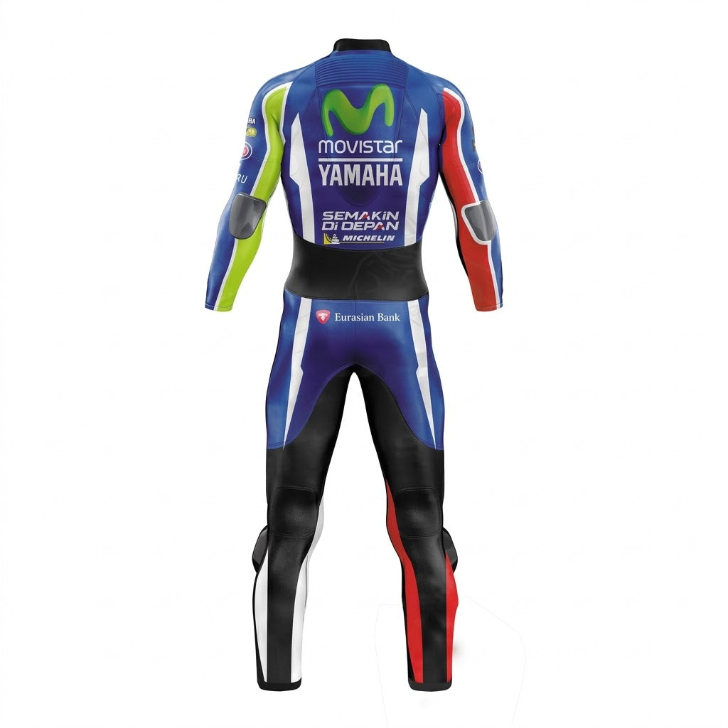 Jorge Lorenzo Leather Movistar Yamaha Suit Back