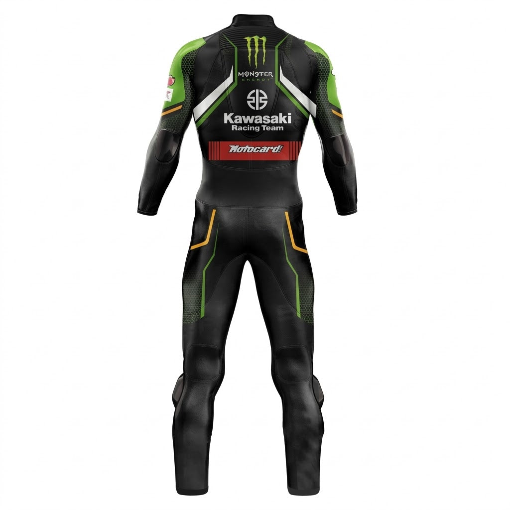 Kawasaki Alex Lowes 2020 Racing Leather Suit Back