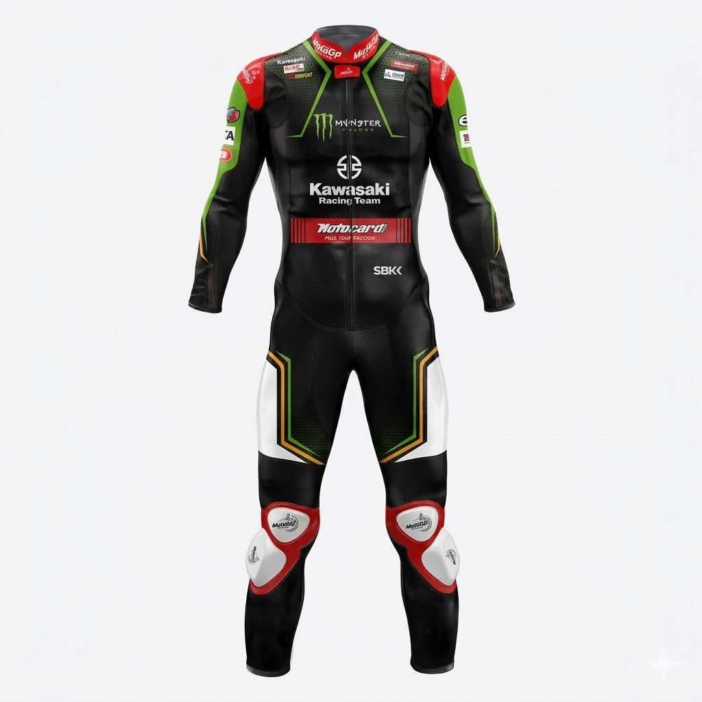 Kawasaki Alex Lowes 2020 Racing Leather Suit Front